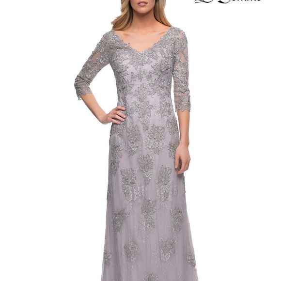 NWT La Femme - 29379 Lace Formal Dress - size 16. Perfect Condition! - Picture 4 of 12